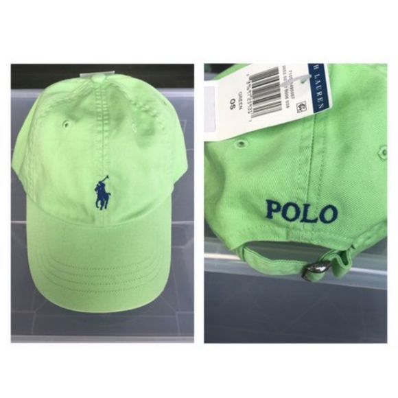 Polo Ralph Lauren Accessories - Polo Ralph Lauren Lime Green Embroidered Cap
